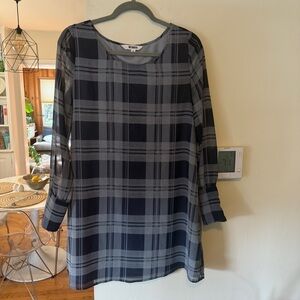 BB Dakota Plaid Shift Dress